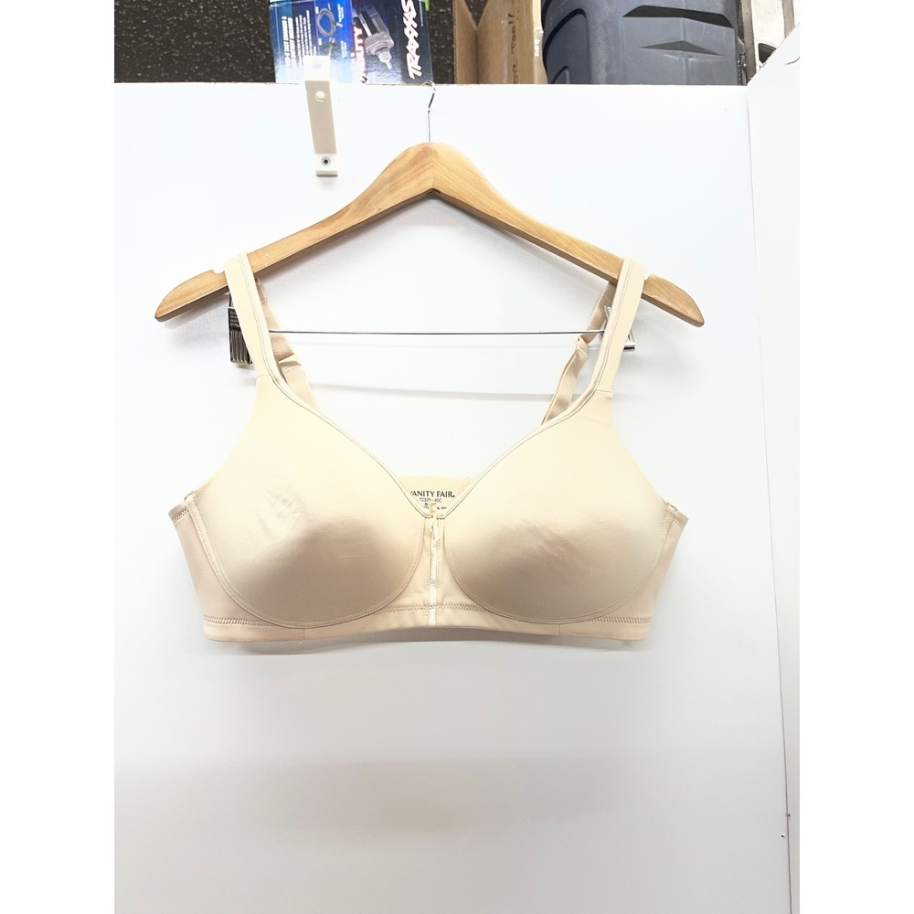 Vanity Fair Beauty Back Wirefree Bra 72335 Beige 40C Full Figure Support